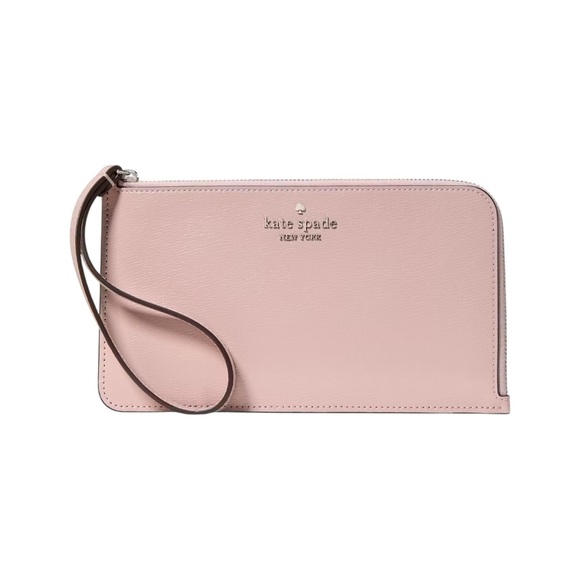 kate spade Handbags - Kate Spade Pink L-Zip Wristlet